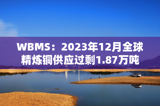 WBMS：2023年12月全球精炼铜供应过剩1.87万吨