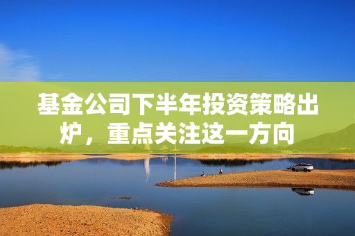基金公司下半年投资策略出炉，重点关注这一方向