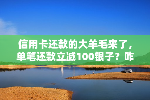 信用卡还款的大羊毛来了，单笔还款立减100银子？咋整的？